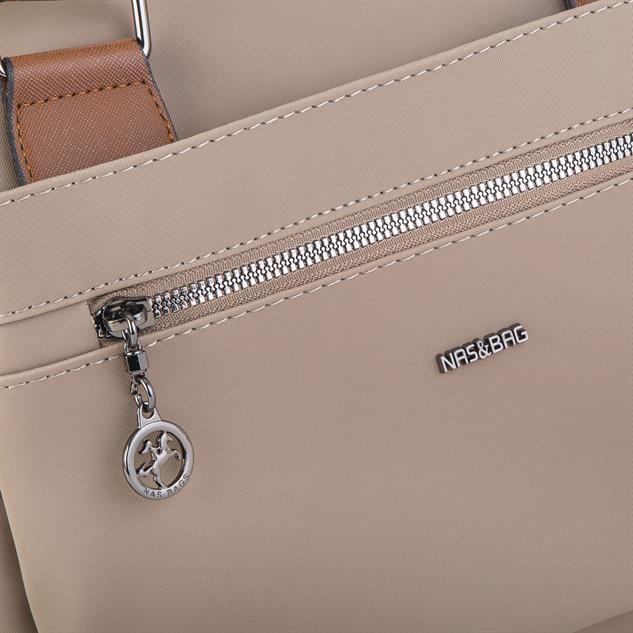 Nas Bag Kadın El Çantası Vizon  Taba Buzzy