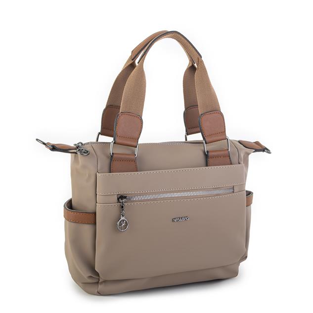 Nas Bag Kadın El Çantası Vizon  Taba Buzzy