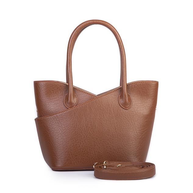 Nas Bag Kadın El ve Omuz Çantası Premium Seri Taba Victoria