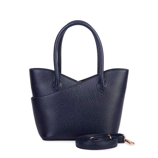 Nas Bag Kadın El ve Omuz Çantası Premium Seri Lacivert Victoria
