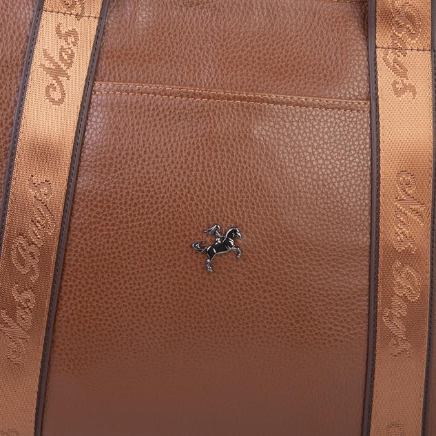Nas Bag Kadın Extra Büyük Omuz Çantası ve Spor Çantası ( 46x36 cm ) Taba Kahve Lopez