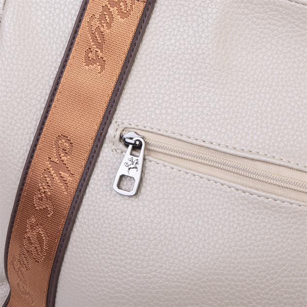 Nas Bag Kadın Extra Büyük Omuz Çantası ve Spor Çantası ( 46x36 cm ) Kum Kahve Taba Lopez