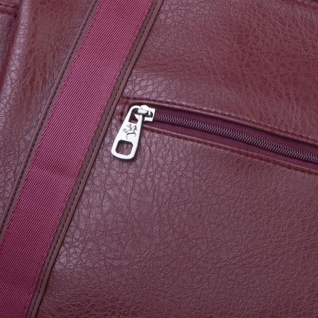 Nas Bag Kadın Extra Büyük Omuz Çantası ve Spor Çantası ( 46x36 cm ) Bordo Victoria