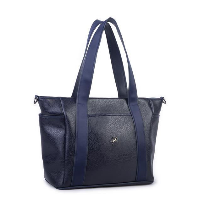 Nas Bag Kadın Extra Büyük Omuz Çantası ve Spor Çantası ( 46x36 cm ) Lacivert Victoria