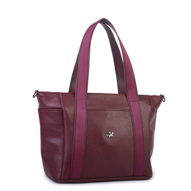 Nas Bag Kadın Extra Büyük Omuz Çantası ve Spor Çantası ( 46x36 cm ) Bordo Victoria