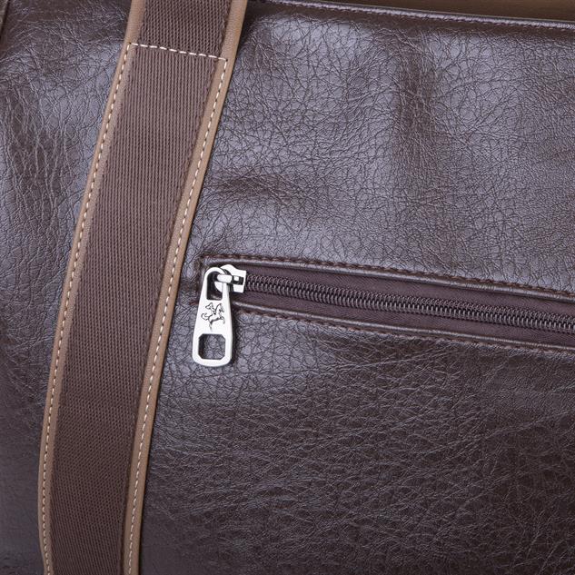 Nas Bag Kadın Extra Büyük Omuz Çantası ve Spor Çantası ( 46x36 cm ) Kahve Vizon Victoria