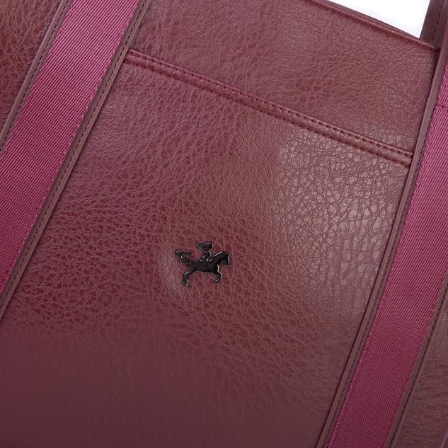 Nas Bag Kadın Extra Büyük Omuz Çantası ve Spor Çantası ( 46x36 cm ) Bordo Victoria