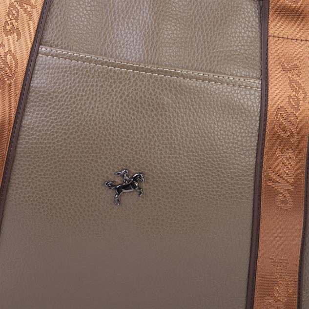 Nas Bag Kadın Extra Büyük Omuz Çantası ve Spor Çantası ( 46x36 cm ) Vizon Kahve Taba Lopez