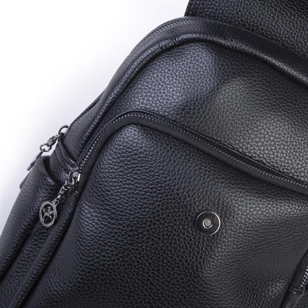 Nas Bag Kadın Kapaklı Sırt Çantası Siyah Lopez