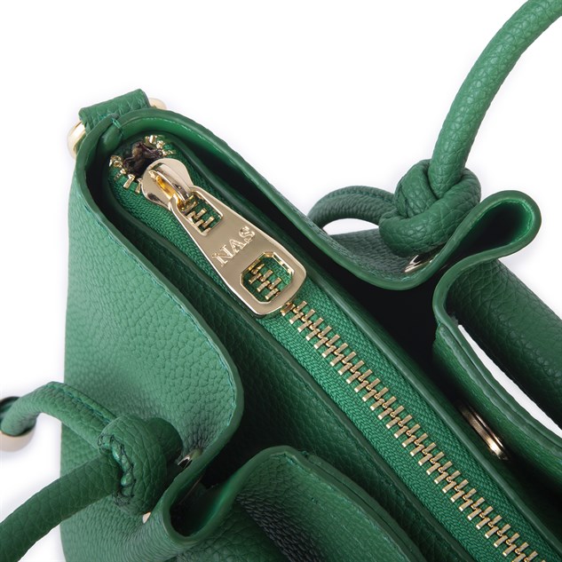 Nas Bag Kadın Mini Büzgülü Şık Çapraz Çanta Yeşil