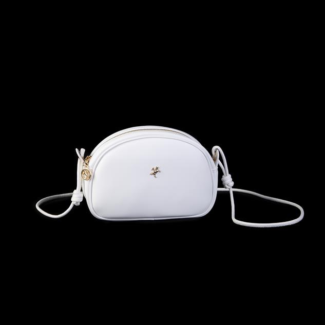 Nas Bag Kadın  Mini Çapraz Çanta Beyaz  Luna (21x16x8 cm)
