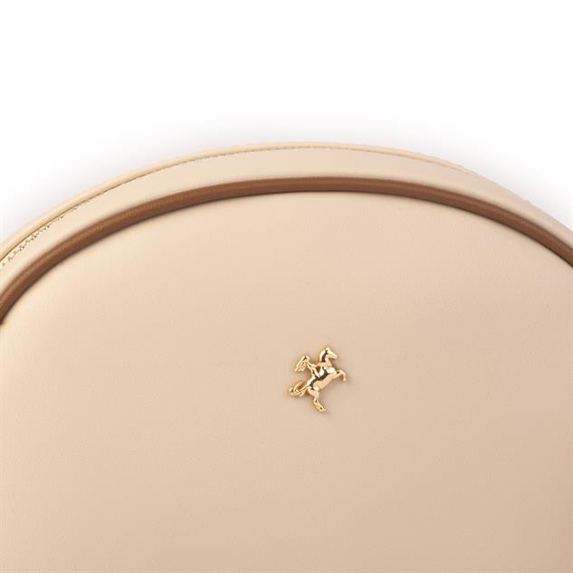 Nas Bag Kadın  Mini Çapraz Çanta Krem Taba Luna (21x16x8 cm)