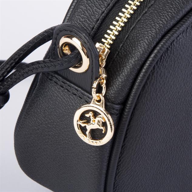 Nas Bag Kadın  Mini Çapraz  Çanta  Siyah  Mercan  (21x16x8 cm)