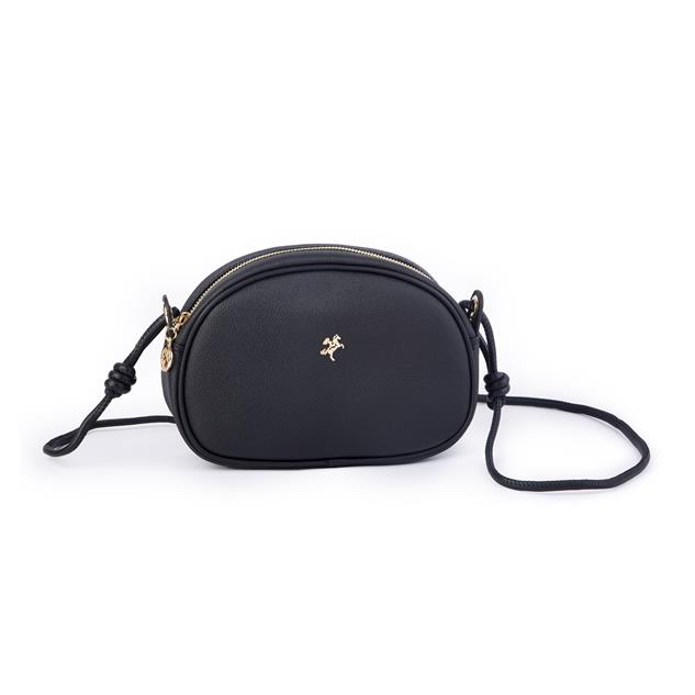 Nas Bag Kadın  Mini Çapraz  Çanta  Siyah  Mercan  (21x16x8 cm)