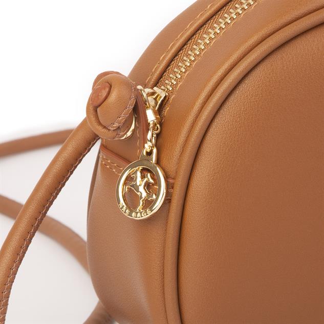 Nas Bag Kadın  Mini Çapraz Çanta Taba Luna (21x16x8 cm)