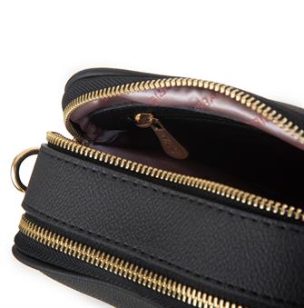 Nas Bag Kadın Mini Çapraz Çantası Siyah Mercan