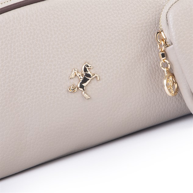 Nas Bag Kadın Mini Cüzdanlı Omuz ve Çapraz Çanta Kum Kahve Lopez