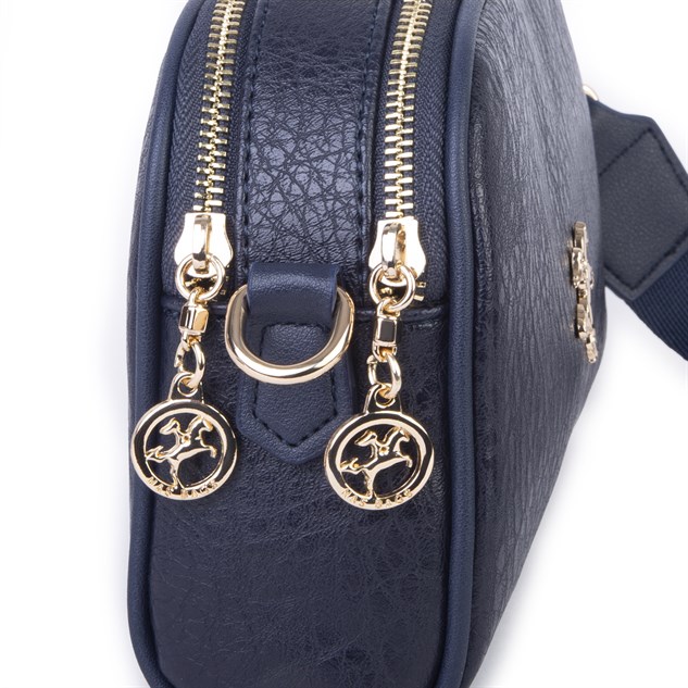 Nas Bag Kadın Mini Cüzdanlı Omuz ve Çapraz Çanta Lacivert Victoria