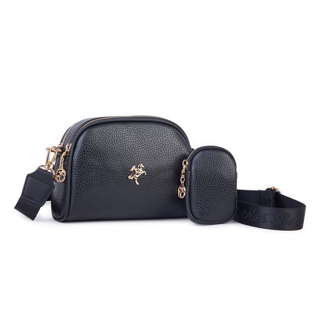 Nas Bag Kadın Mini Cüzdanlı Omuz ve Çapraz Çanta Siyah Lopez