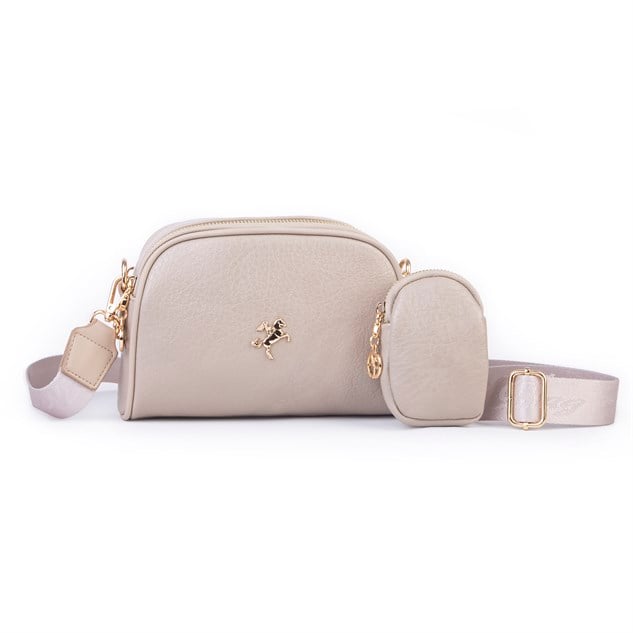Nas Bag Kadın Mini Cüzdanlı Omuz ve Çapraz Çanta Kum Victoria