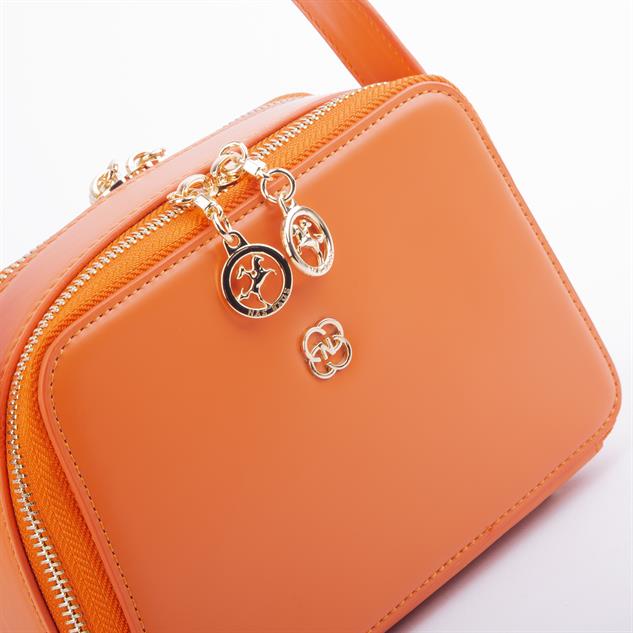 Nas Bag Kadın Mini El ve Çapraz Çanta Turuncu  (en:20 boy :15)