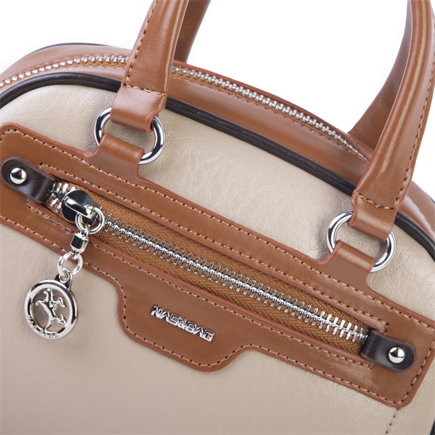 Nas Bag Kadın Mini El ve Çapraz Çanta Kum Taba Kahve Victoria