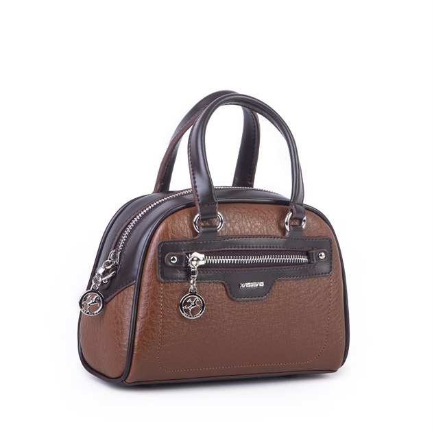 Nas Bag Kadın Mini El ve Çapraz Çanta Taba Kahve Victoria