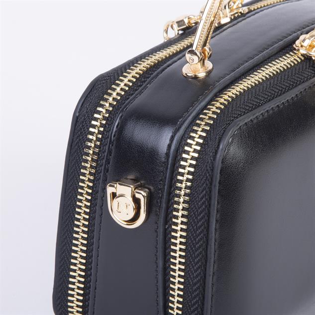 Nas Bag Kadın Mini El ve Çapraz Çanta Siyah (en :18 cm  boy:10 cm) 