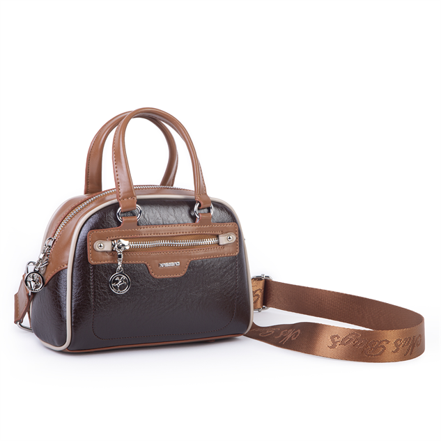 Nas Bag Kadın Mini El ve Çapraz Çanta Kahve Taba Kum Victoria