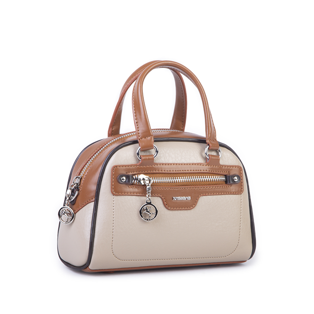 Nas Bag Kadın Mini El ve Çapraz Çanta Kum Taba Kahve Victoria