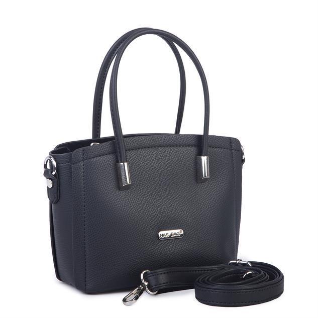 Nas Bag Kadın Mini El ve Çapraz Çanta Siyah 