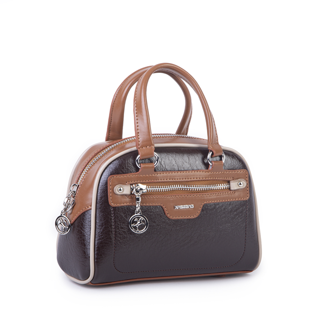 Nas Bag Kadın Mini El ve Çapraz Çanta Kahve Taba Kum Victoria