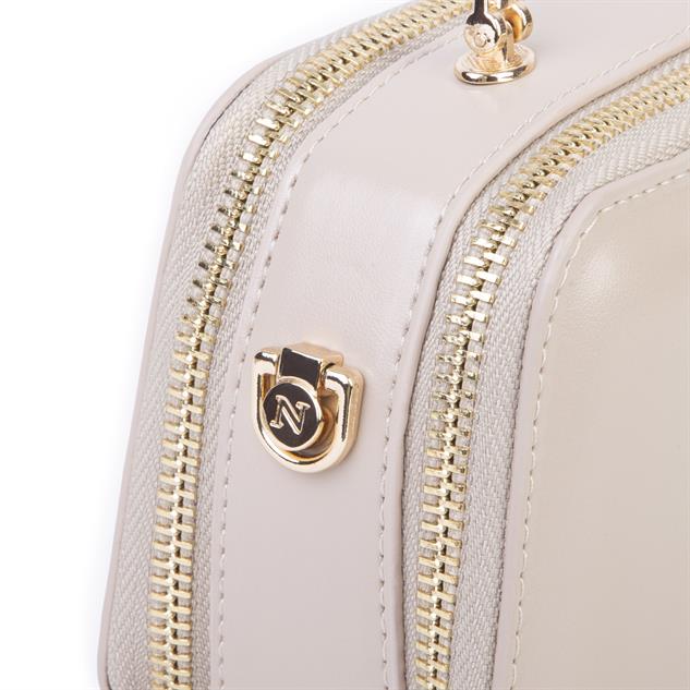 Nas Bag Kadın Mini El ve Çapraz Çanta Kum  (en :18 cm  boy:10 cm) 