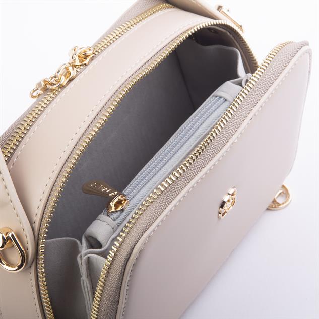 Nas Bag Kadın Mini El ve Çapraz Çanta Kum (en:20 boy :15)