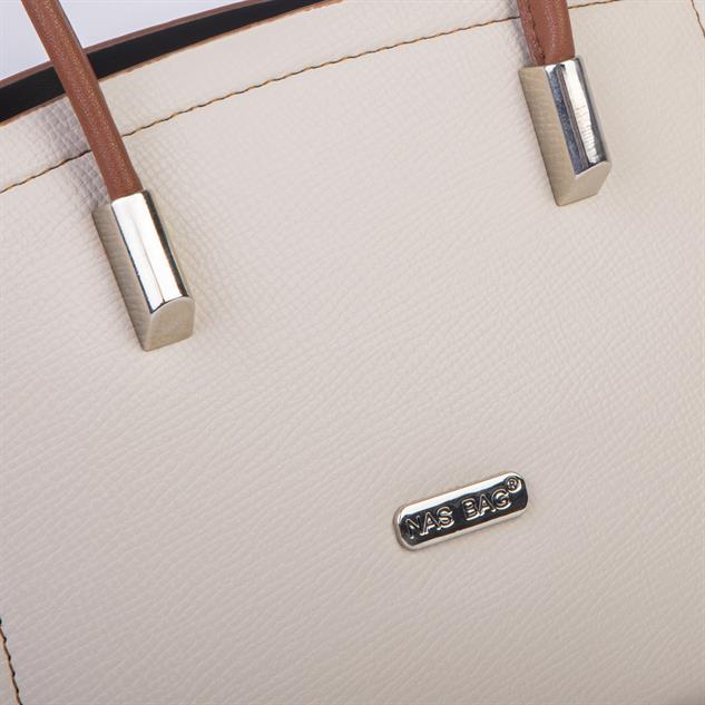 Nas Bag Kadın Mini El ve Çapraz Çanta Krem Taba