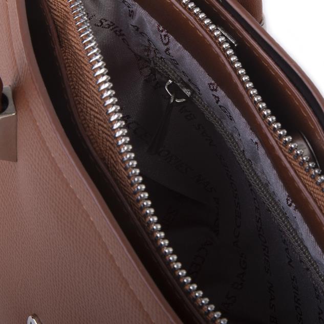 Nas Bag Kadın Mini El ve Çapraz Çanta Taba