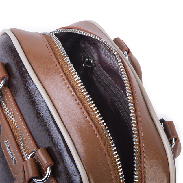 Nas Bag Kadın Mini El ve Çapraz Çanta Kahve Taba Kum Victoria