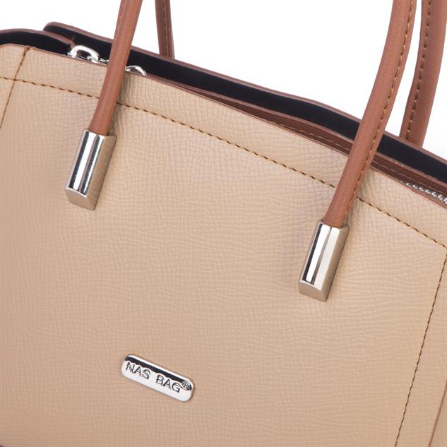 Nas Bag Kadın Mini El ve Çapraz Çanta Kum  Taba