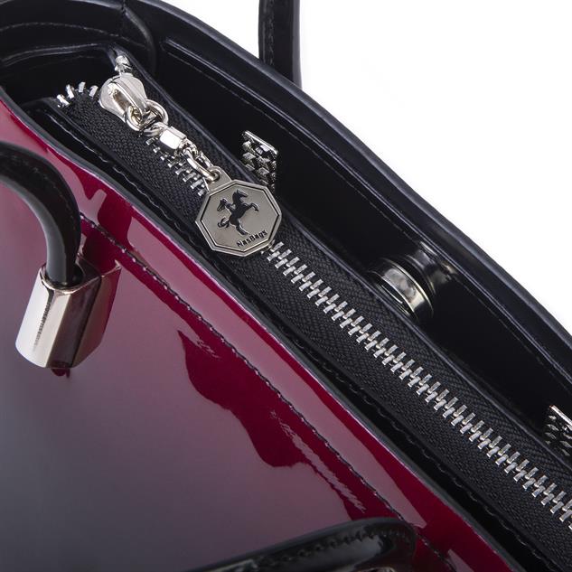 Nas Bag Kadın Mini El ve Çapraz Çanta Bordo Dumanlı 