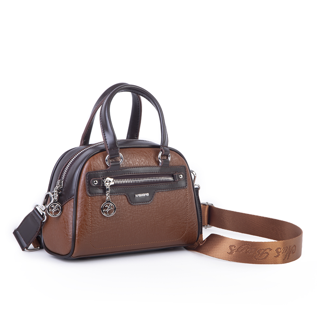 Nas Bag Kadın Mini El ve Çapraz Çanta Taba Kahve Victoria