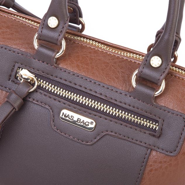 Nas Bag Kadın Mini El ve Postacı Çantası Taba Kahve Victoria