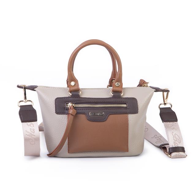 Nas Bag Kadın Mini El ve Postacı Çantası Kum Taba Kahve Lopez