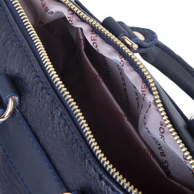 Nas Bag Kadın Mini El ve Postacı Çantası Lacivert Victoria