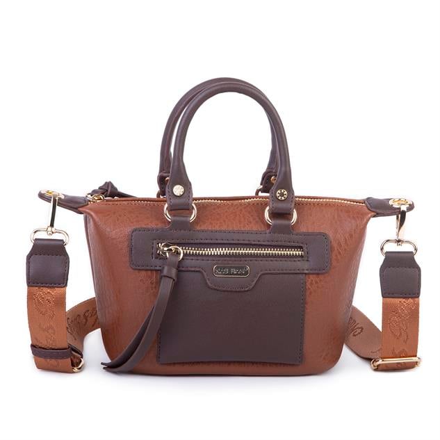 Nas Bag Kadın Mini El ve Postacı Çantası Taba Kahve Victoria