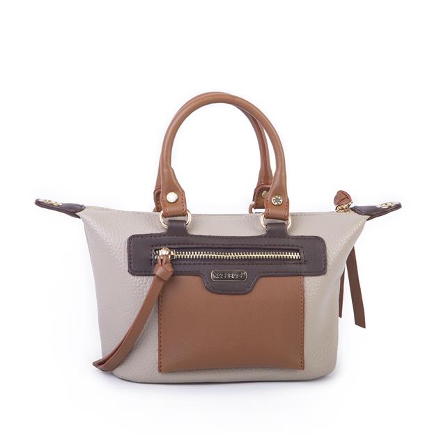 Nas Bag Kadın Mini El ve Postacı Çantası Kum Taba Kahve Lopez