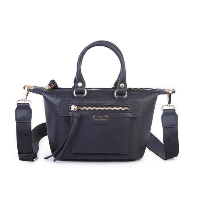 Nas Bag Kadın Mini El ve Postacı Çantası Siyah Victoria