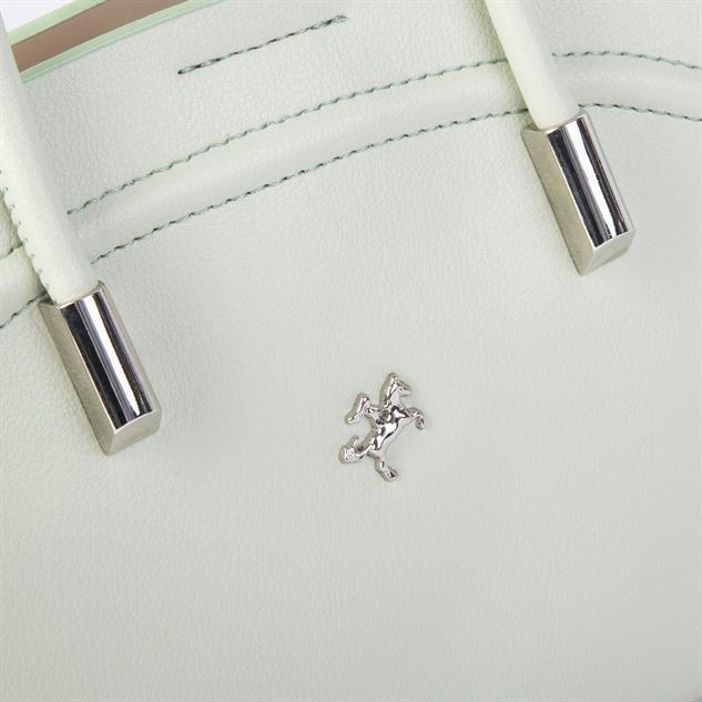 Nas Bag Kadın Mini Sepet Çanta El ve Çapraz Çanta Mint Yeşili Golf  ( 20x18cm)