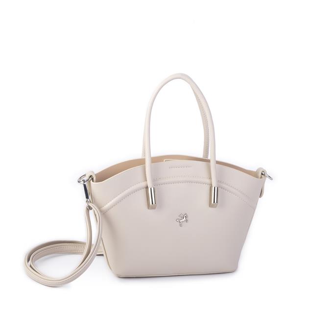 Nas Bag Kadın Mini Sepet Çanta El ve Çapraz Çanta Kum  Golf  ( 20x18cm)