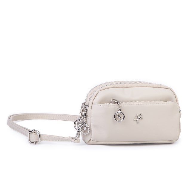 Nas Bag Kadın Mini Spor Şık Günlük Postacı Çapraz Çanta (en 18 cm , boy 10 cm ) Kum