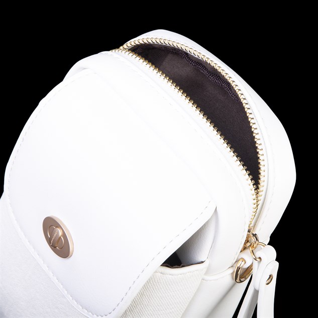 Nas Bag Kadın Mini Telefonluk Çapraz Çanta (en 10 cm , boy 16 cm) Beyaz